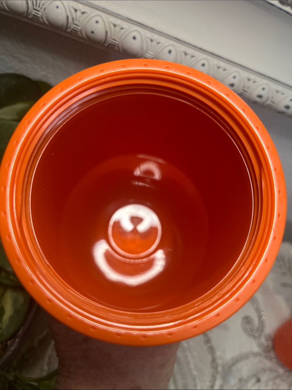 NWT 2021 Starbucks Coral Orange Studded Cold Cup Tumbler 24oz Matte Reusable Cup - Picture 5 of 7